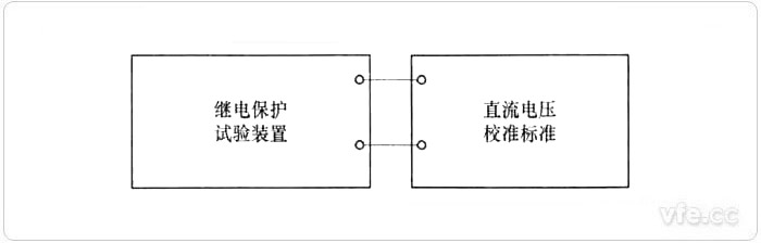 直流電壓校準(zhǔn)接線(xiàn)示意圖